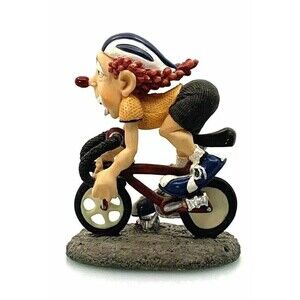 VINTAGE 1997 SLAPSTIX BY CAST ART ROAD WARRIOR BIKING CLOWN FIGURINE